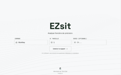EZsit : simplifier la pré-analyse foncière des parcelles valaisannes